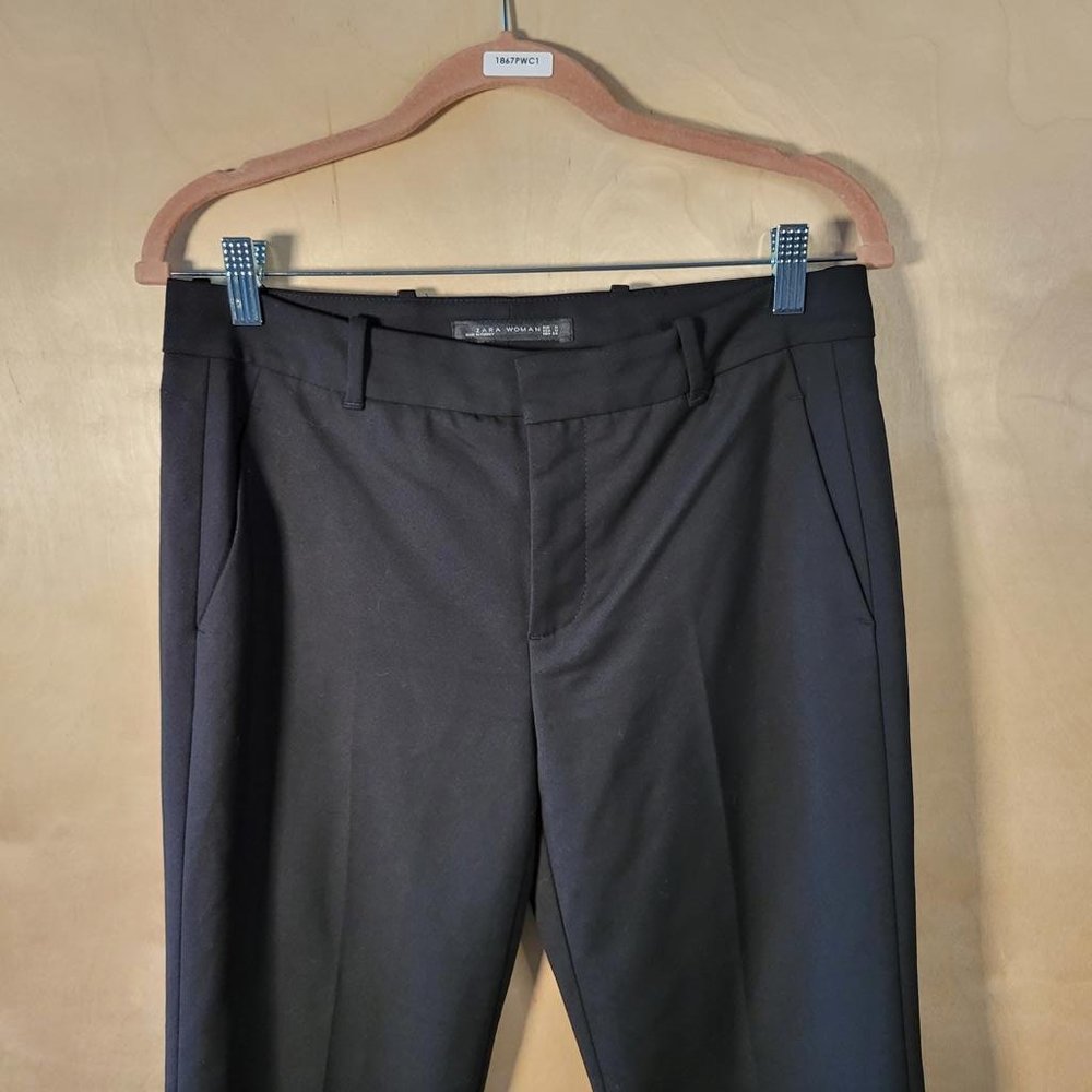 Zara Woman Black Slim Fit Pants Women Size M - Picture 7 of 10
